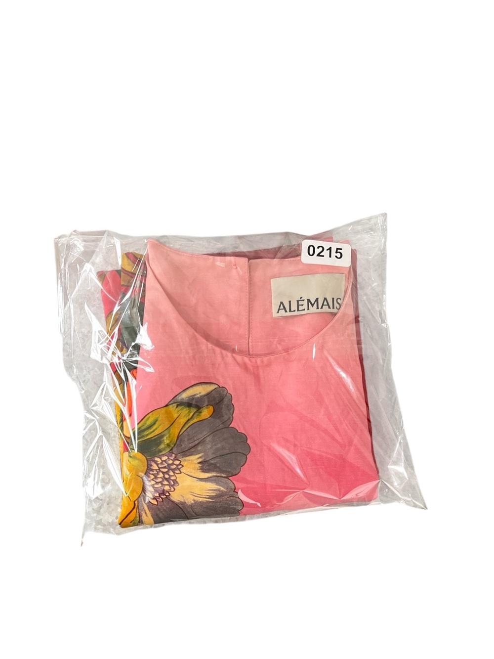 Alémais Inez shift dress pink and red ombre background with a floral print SZ 4 - Picture 12 of 12